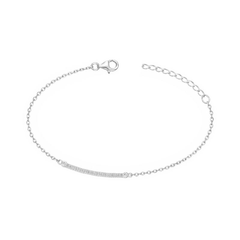 Bracelet femme edora argent 925/1000 et oxydes - bracelets-femme - edora