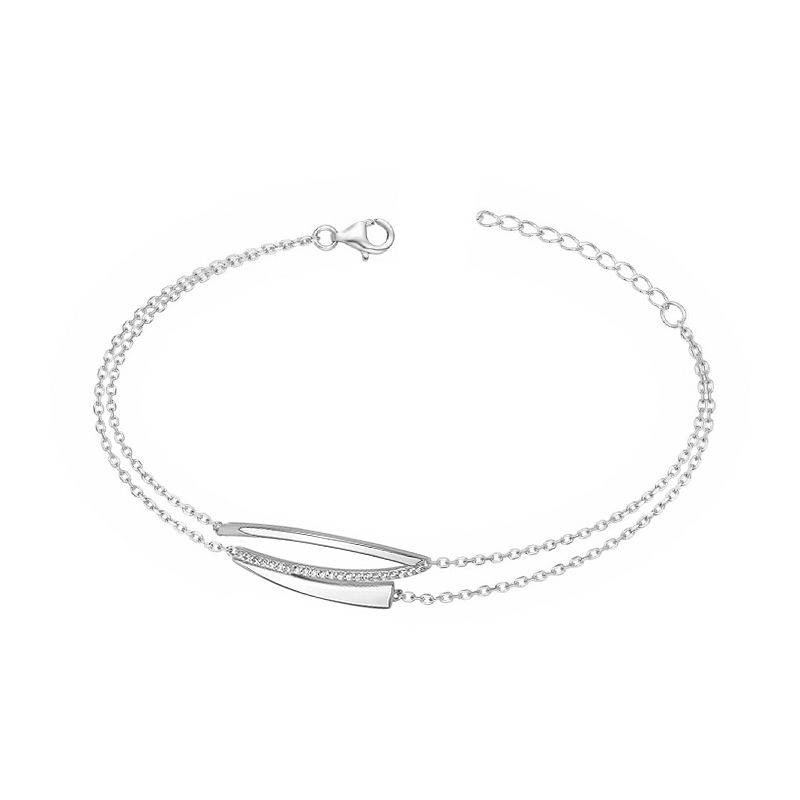 Bracelet femme edora argent 925/1000 et oxydes - bracelets-femme - edora