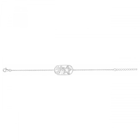 Bracelet femme etoiles edora argent 925/1000 et oxydes – bracelets femme