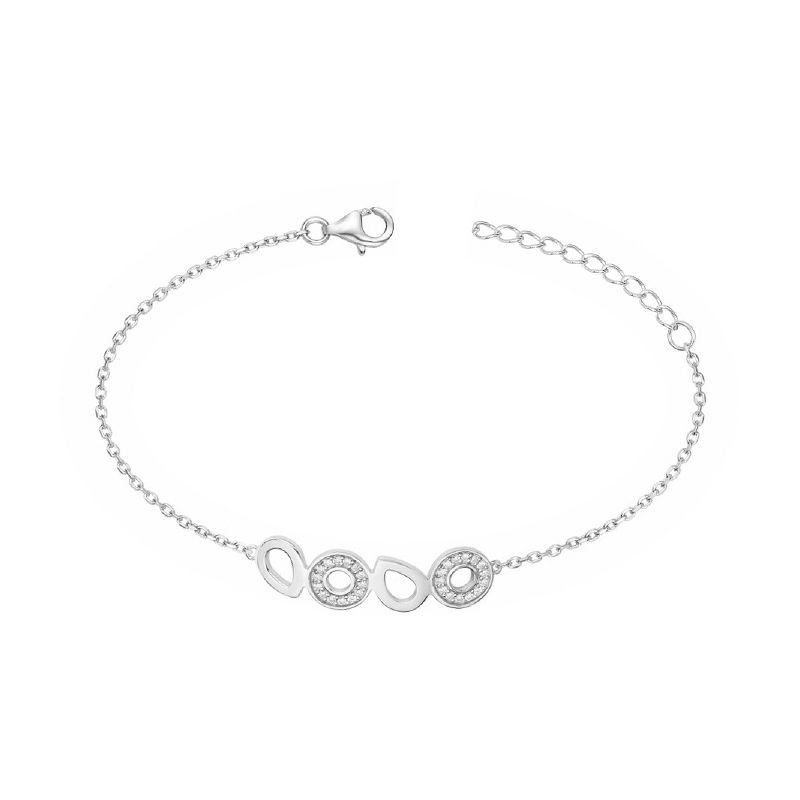 Bracelet femme edora argent 925/1000 et oxydes - bracelets-femme - edora