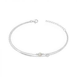 Bracelet femme edora argent 925/1000 et perle - bracelets-femme - edora - 0