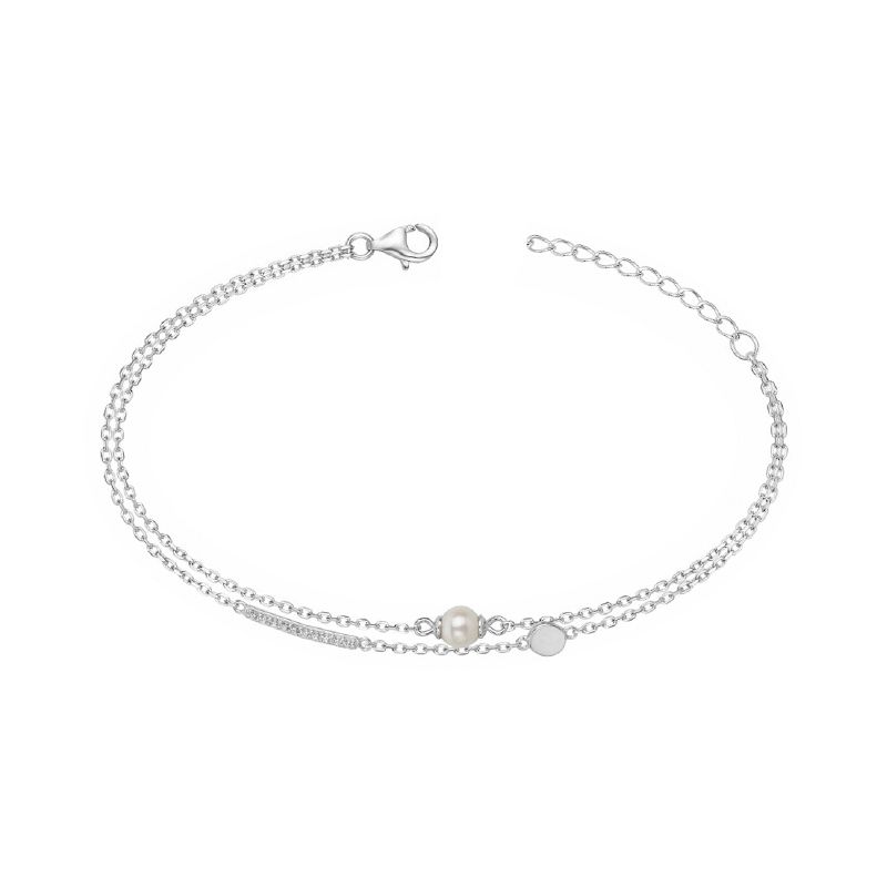 Bracelet femme edora argent 925/1000 et perle - bracelets-femme - edora