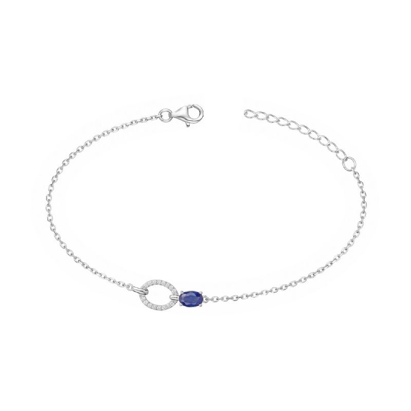 Bracelet femme edora argent 925/1000 et spinelle - bracelets-femme - edora