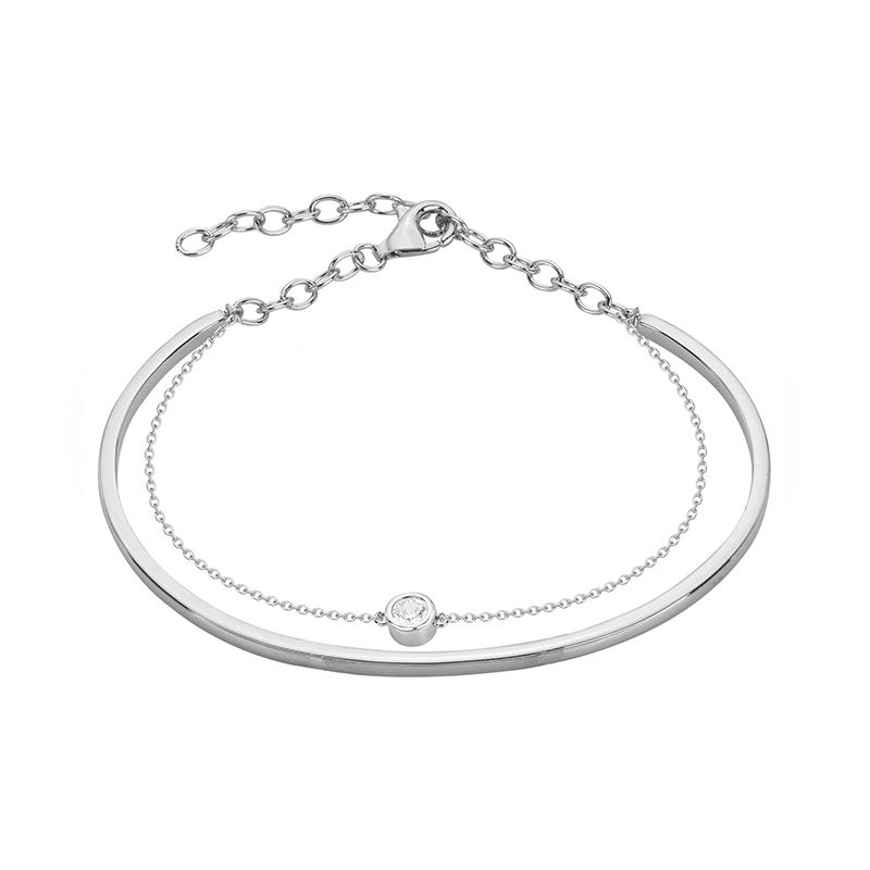 Bracelet femme edora argent 925/1000 et oxyde - bracelets-femme - edora