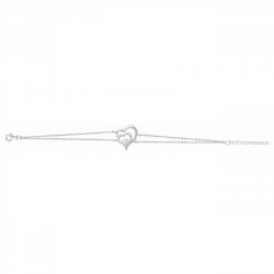 Bracelet femme coeurs edora argent 925/1000 et perle - bracelets-femme - edora - 2