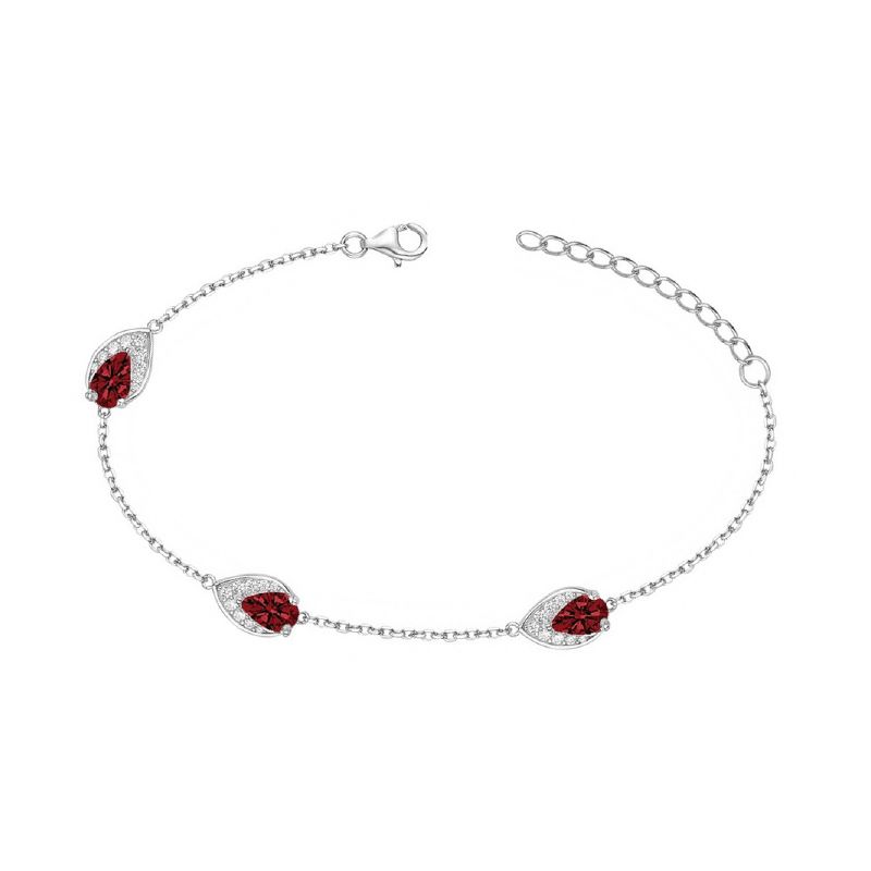 Bracelet femme edora argent 925/1000 et spinelles - bracelets-femme - edora