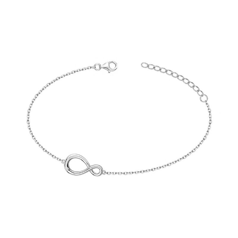 Bracelet femme infini edora argent 925/1000 et oxydes - bracelets-femme - edora