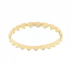 Bague femme coeurs edora or 375/1000 jaune - bagues-femmes - edora - 0