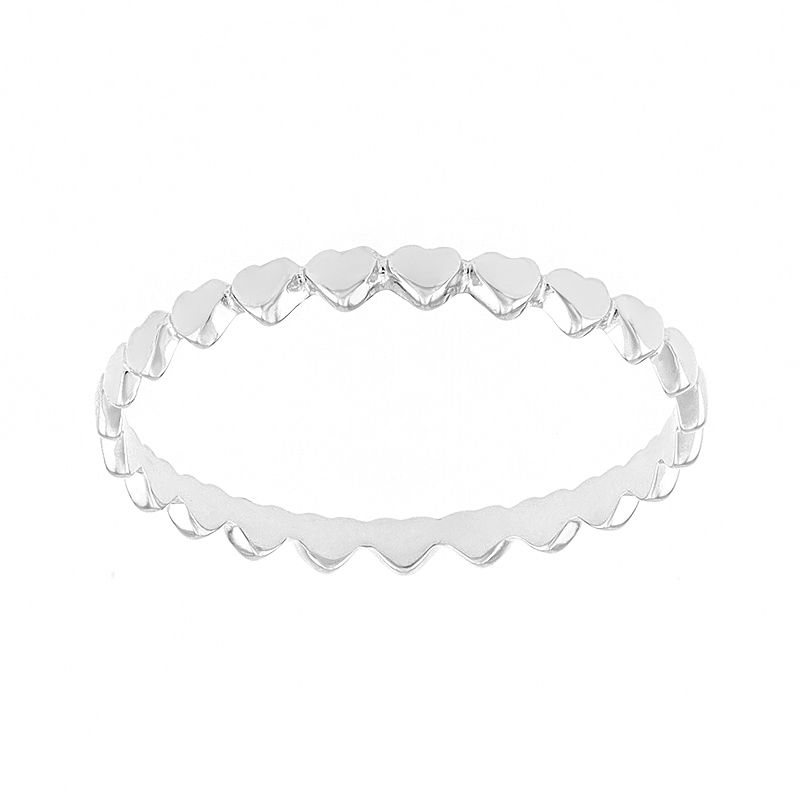 Bague femme coeurs edora or 375/1000 blanc edo9k11299gr - bagues-femmes - edora