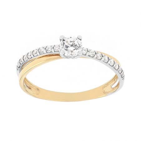 Bagues femme: diamant, bague argent, or & chevaliere femme (9) - solitaires - edora - 1