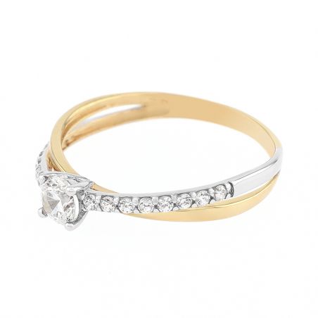 Bagues femme: diamant, bague argent, or & chevaliere femme (9) - solitaires - edora - 2