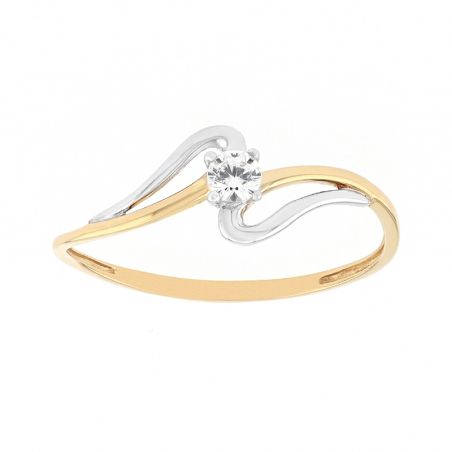 Bagues femme: diamant, bague argent, or & chevaliere femme (9) - solitaires - edora - 1