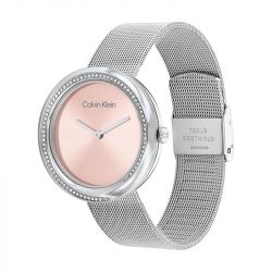Montre femme sculptural calvin klein acier argenté 25200149 - montres-femme - edora - 1