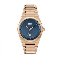Montre homme steer boss acier doré rose
 - montres-homme - edora - 0