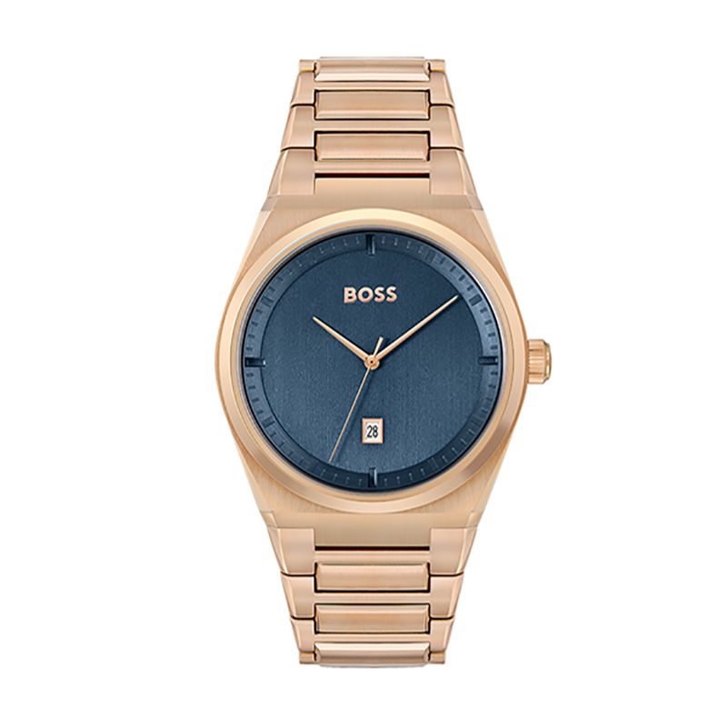 Montre homme steer boss acier doré rose
 - montres-homme - edora