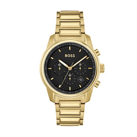 Montre homme chronographe trace boss acier doré 
 – montres homme