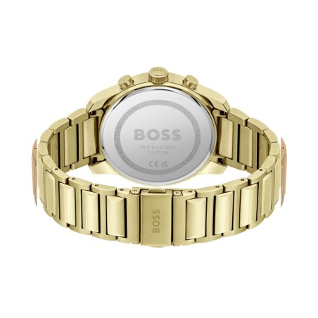 Montre homme chronographe trace boss acier doré 
 – montres homme