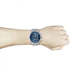 Montre homme chronographe champion boss acier argenté - montres-homme - edora - 3