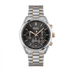 Montre homme chronographe boss acier bicolore - montres-homme - edora - 0