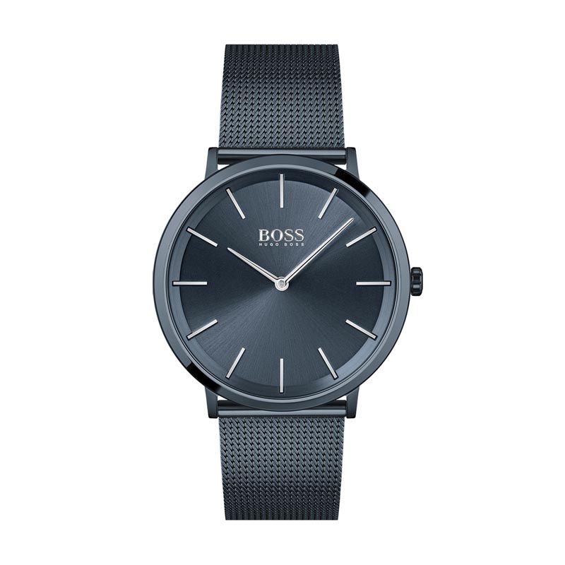 Montre homme boss acier bleu - montres-homme - edora