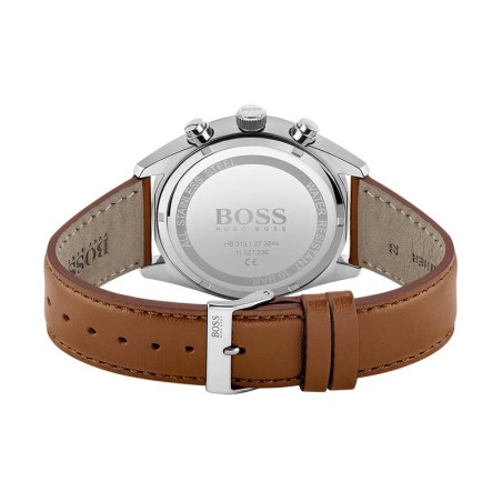 Montre homme chronographe champion boss cuir marron – montres homme