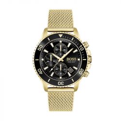 Montre homme chronographe admiral boss acier doré - montres-homme - edora - 0