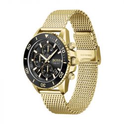 Montre homme chronographe admiral boss acier doré - montres-homme - edora - 1