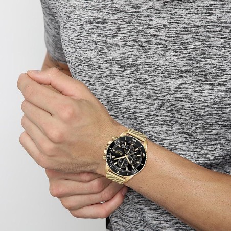 Montre homme chronographe admiral boss acier doré – montres homme