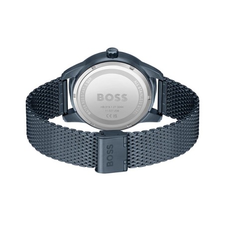 Montre homme automatique sophio boss acier bleu – montres homme