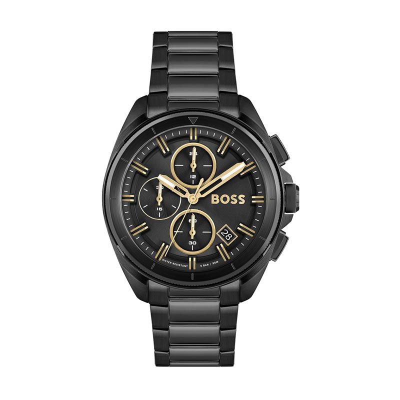 Montre homme chronographe volane boss acier noir
 - montres-homme - edora
