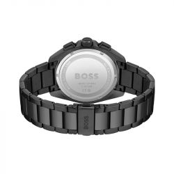 Montre homme chronographe volane boss acier noir
 - montres-homme - edora - 2