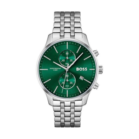 Montre homme chronographe boss acier argenté – montres homme