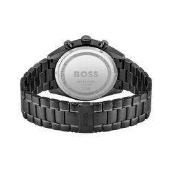 Montre homme chronographe champion boss acier noir - montres-homme - edora - 2