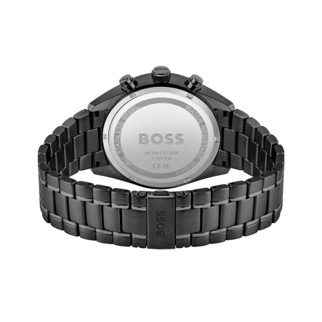 Montre homme chronographe champion boss acier noir – montres homme