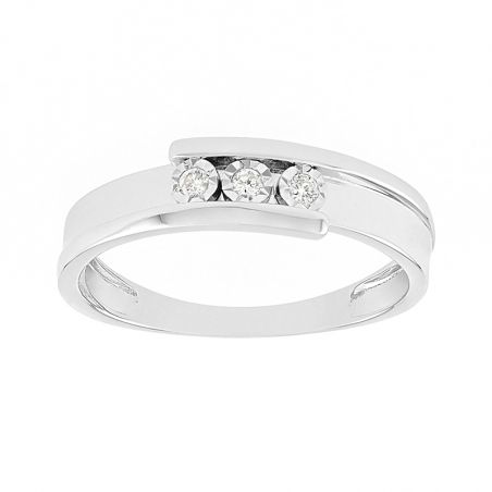 Bague homme & bague femme - bague argent, solitaire, or & or rose - bagues-femmes - edora - 1