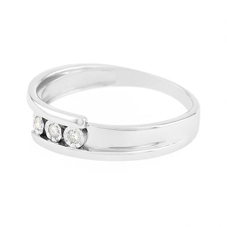 Bague homme & bague femme - bague argent, solitaire, or & or rose - bagues-femmes - edora - 2