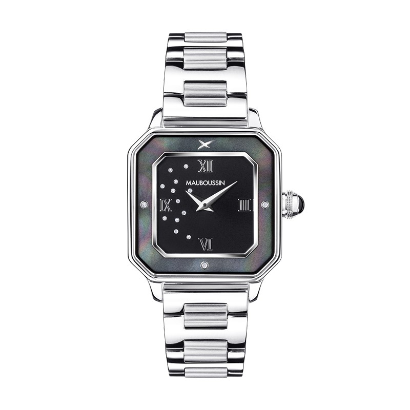 Montre Femme Fantaisie Cristal - Bracelet Alliage/acier, Cadran Rond à Chiffres Romains, étanche 3ATM, Cadeau élégant