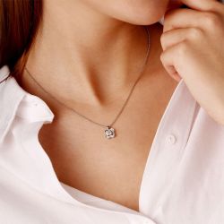 Collier femme pendentif chance of love n°2 mauboussin or 750/1000 blanc et diamants - colliers-femme - edora - 2