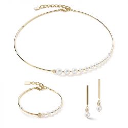Bracelet femme coeur de lion asymÉtrie perles d'eau douce acier inoxydable - bracelets-femme - edora - 2