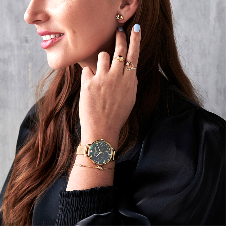 Montre femme olivia burton celestial galaxy acier doré – montres femme