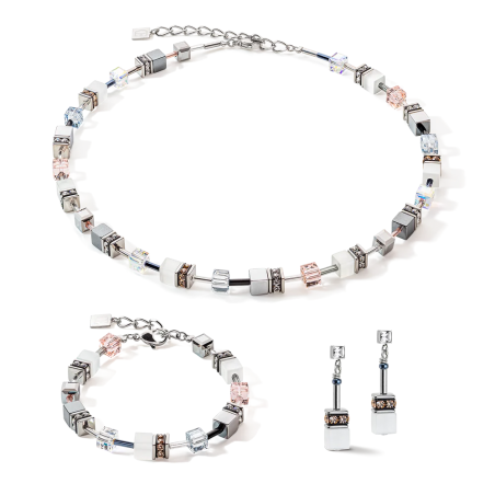 Collier femme coeur de lion geocube iconic monochrome peche acier inoxydable – colliers femme