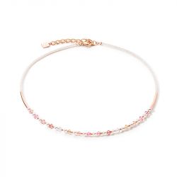 Collier femme coeur de lion princess pearls rose clair acier inoxydable - colliers-femme - edora - 0