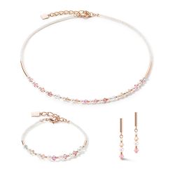 Collier femme coeur de lion princess pearls rose clair acier inoxydable - colliers-femme - edora - 2