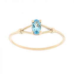 Bague femme trilogie edora or 375/1000 bicolore et oxydes - bagues-femmes - edora - 0