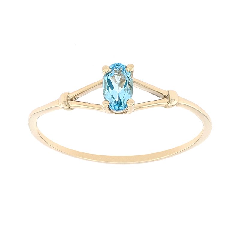 Bague femme trilogie edora or 375/1000 bicolore et oxydes - bagues-femmes - edora