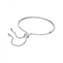 Bracelet femme swarovski subtle trilogy métal rhodié et cristaux - bracelets-femme - edora - 3