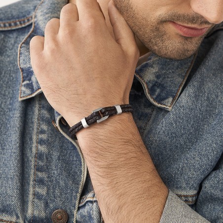 Bracelet homme fossil heritage d-link cuir brun
  – bracelets homme