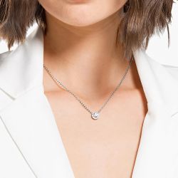 Collier femme swarovski métal rhodié et cristaux - colliers-femme - edora - 3