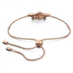 Bracelet femme  swarovski stella métal doré rose et cristaux - bracelets-femme - edora - 4
