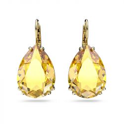 Boucles d'oreilles femme pendantes swarovski millenia métal doré et cristaux - boucles-d-oreilles-femme - edora - 0